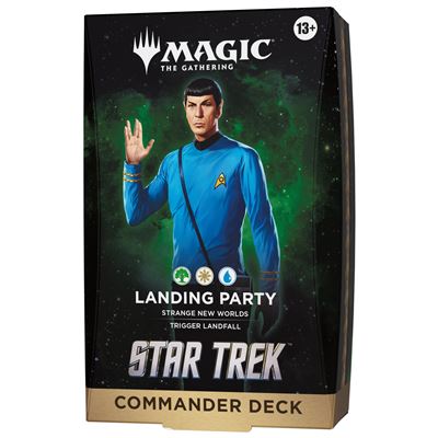 Mazo de cartas magic: the gathering star trek commander deck landing party