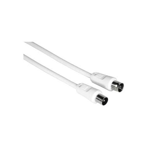 Cable De Antena Coaxial Hama Macho-hembra 1,5 Metros Blanco