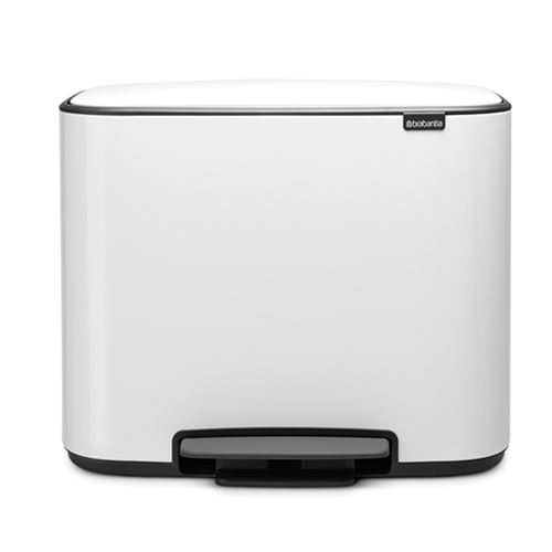Cubo De Basura Brabantia Bo Pedal 3 X 11 L Blanco