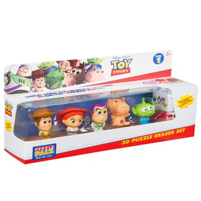 Puzzle 3D Toy Story Eraser Set