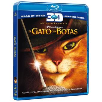 El gato con botas - Blu-Ray + 3D + Copia digital