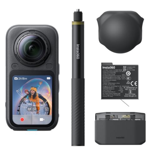 Insta 360 Negro Cámara De Acción Insta360 X6 Essential Bundle Medianoche