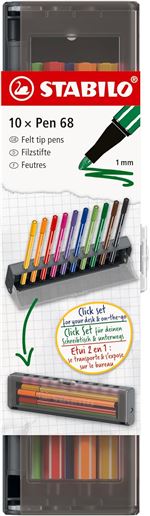 Pack De 10 Stabilo Pen 68