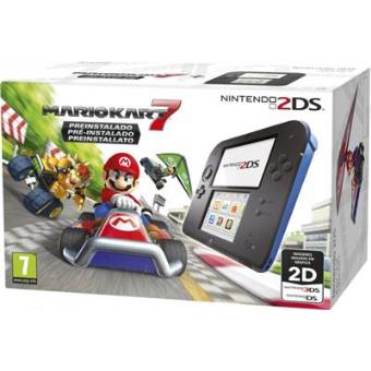 Consola Nintendo 2DS Azul + Mario Kart 7