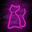 Forever Neon Led Light Cat Pink