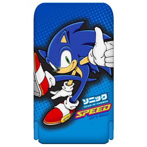 Powerbank Inalámbrico Magnético Otl Sonic The Hedgehog Let's Roll Con Soporte Integrado 5000mah Azul