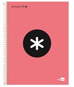 Cuaderno En Espiral Antartik A4 Cuadriculado Coral