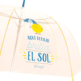 Paraguas Mr. Wonderful Aquí brilla el sol - Para decorar Los mejores precios | Fnac