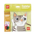 Bloc Colorear Apli Funny Animals