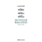 Final fantasy i, ii, iii memory of heroes (novela)