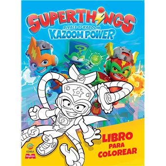 Superthings Kazoom Power Battle-Libro Para Colorear