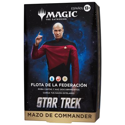 Mazo de cartas magic: the gathering star trek mazo de commander flota de la federación