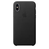 Funda Apple Leather Case Negro para iPhone X