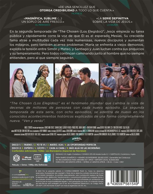 The Chosen (Los elegidos). Temporada 2 - Blu-ray - Dallas Jenkins | Fnac