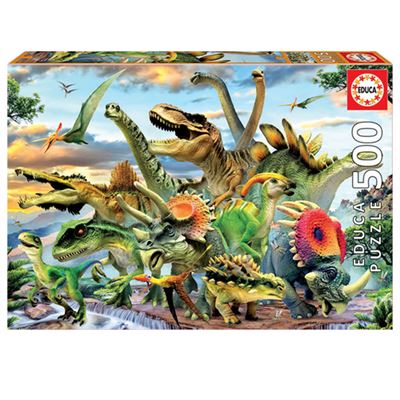 Puzzle Educa 500 dinosaurios edad 12 años piezas