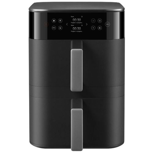 Freidora de aire inteligente Xiaomi de doble cesta de 12 litros, color negro. - Imagen 4