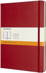 Moleskine Cuaderno Extra Grande Rayada Tapa Dura Rojo