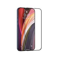 Protector de pantalla Muvit for change Cristal templado Marco Negro antibacteriano para iPhone 14 Pro Max