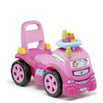 Correpasillos andador Moltó camión rosa con bloques
