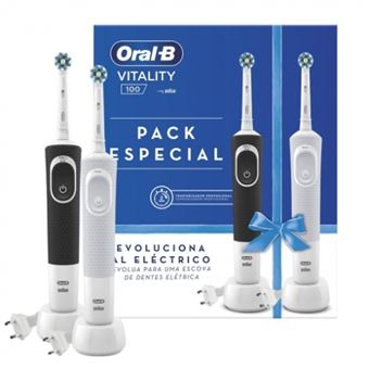 Kit 2 cepillos eléctricos Oral-B Vitality Cross Action