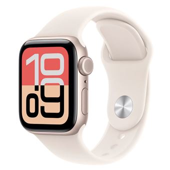 Apple Watch SE 3 GPS + Cellular 40mm Caja Aluminio Blanco estrella y Correa Deportiva Blanco estrella - Talla S/M