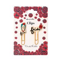 Clips con topper Frida Kahlo