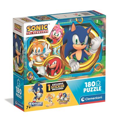 Puzzle clementoni square box sonic the hedgehog 180 pzas