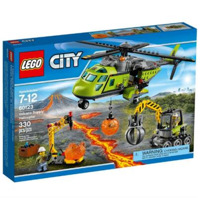Lego City Volcán Helicóptero De Suministros