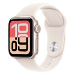Apple Watch SE 3 GPS + Cellular 40mm Caja Aluminio Blanco estrella y Correa Deportiva Blanco estrella - Talla M/L