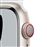 Apple Watch S7 Nike 45 mm LTE Caja de aluminio blanco estrella y correa Nike Sport Plata/Negro
