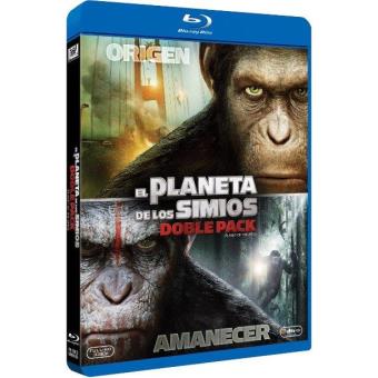 Pack El origen del planeta de los simios + El amanecer del planeta de los simios - Blu-Ray