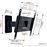 Soporte de pared Giratorio Vogel's MA2030C1 para TV de 19" a 43", hasta 15°/15kg
