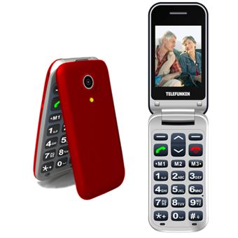 Teléfono móvil Telefunken TM 210 Izy Rojo Libre