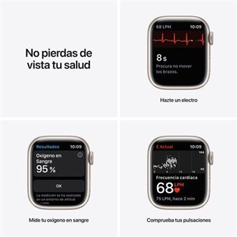Apple Watch S7 Nike 41 mm GPS Caja de aluminio estrella y correa Nike Sport - Reloj conectado - Comprar al mejor precio | Fnac