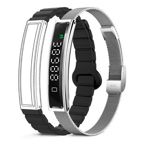 Smartband Ksix Serena Plata, Negro