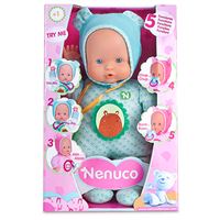 Famosa Nenuco Muñeco blandito 5 funciones azul