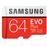 Tarjeta MicroSD Samsung EVO 64GB C10 + Adaptador