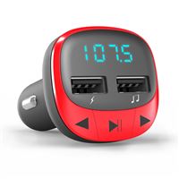 Energy Sistem Car transmisor fm rojo transmitter red microsd usb charge mp3 reproductor para coche