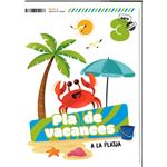 Plà de vacances A la platja 3 anys