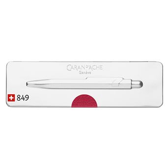 Bolígrafo Caran d'Ache Pop Línea metal X rojo con estuche