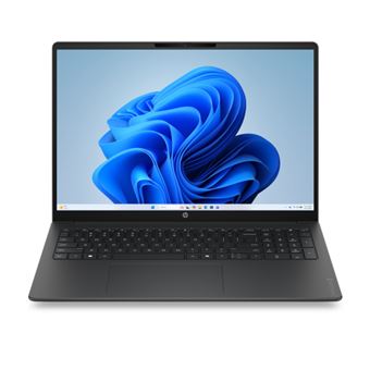 Ordenador portátil HP OmniBook 3 16-bu0090ns, Intel Core 7-150U, 16GB RAM, 1TB SSD, Intel Graphics, Windows 11 Home, 16" 2K FHD, Negro y  Gris