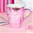 Taza metalizada rosa La Vecina rubia +Brilli brilli_1
