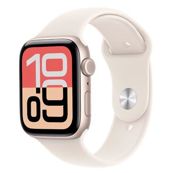 Apple Watch SE 3 GPS + Cellular 44mm Caja Aluminio Blanco estrella y Correa Deportiva Blanco estrella - Talla S/M