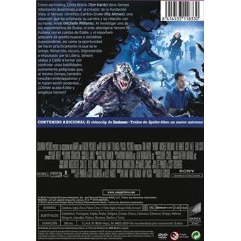 Refinería preocuparse Yogur Venom - DVD - Ruben Fleischer - Tom Hardy - Riz Ahmed | Fnac