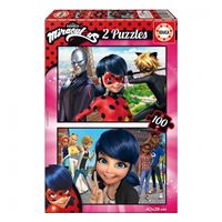 Puzles Prodigiosa Ladybug 2x100