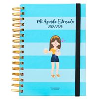 Agenda Universitaria Estresada 2019/20 Semana Vista A5 Estresada Azul