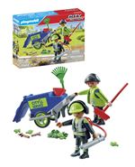 Playmobil Hombre City Action Equipo De Limpieza Urbana