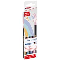 Edding Pack 4 rotuladores 1200 Glitter Pastel