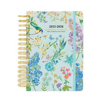 Agenda Kokonote Escolar 2025/2026 Dia Pagina Muse Seasonal Flowers - 1