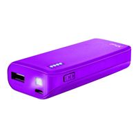 Powerbank Trust Urban Primo USB 4400 mAh Púrpura